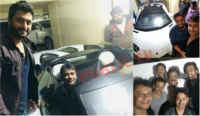 ಲ್ಯಾಂಬೋರ್ಗಿನಿ ಕಾರು ನೋಡಲು ದಚ್ಚು ಮನೆಗೆ `ಸ್ಟಾರ್’ ನಟರು ಭೇಟಿ