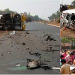 ಟ್ಯಾಂಕರ್-ಕಾರ್ ಮುಖಾಮುಖಿ ಡಿಕ್ಕಿ – ಓರ್ವ ಸಾವು, 6 ಮಂದಿಗೆ ಗಾಯ
