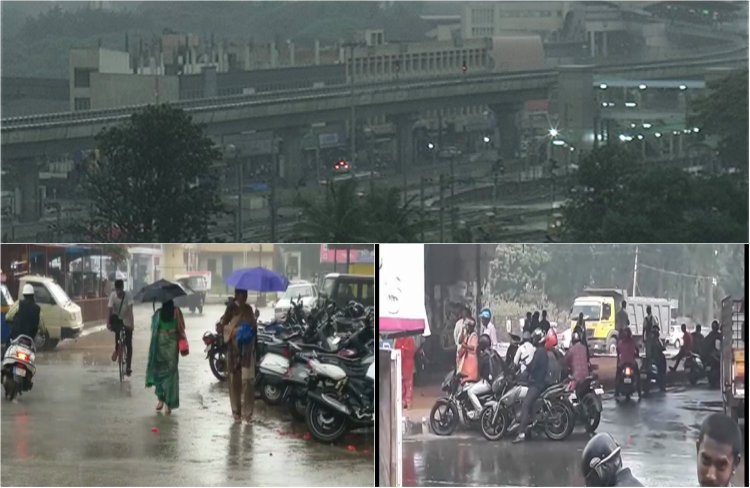 ವಾಯುಭಾರ ಕುಸಿತ – ರಾಜ್ಯದ ಹಲವೆಡೆ ತಂಪೆರೆದ ವರುಣ