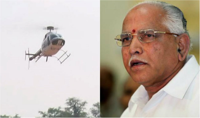 ಭಿನ್ನಮತ ಗಲಾಟೆಯಲ್ಲೂ ಬಿಎಸ್‍ವೈ ರಾಜ್ಯ ಪ್ರವಾಸ- ಎಲೆಕ್ಷನ್ ಮುಗಿಯೋವರೆಗೆ ಹೆಲಿಕಾಪ್ಟರ್ ನಲ್ಲೇ ಸಂಚಾರ
