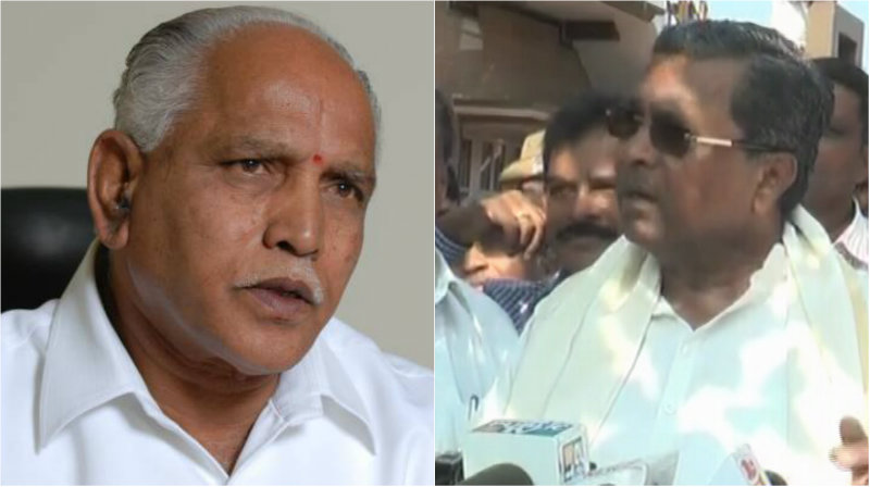 ರಾಘವೇಂದ್ರ ಯಾರ ಮಗ? ಬಿಎಸ್‍ವೈ ಗೆ ಸಿಎಂ ಪ್ರಶ್ನೆ