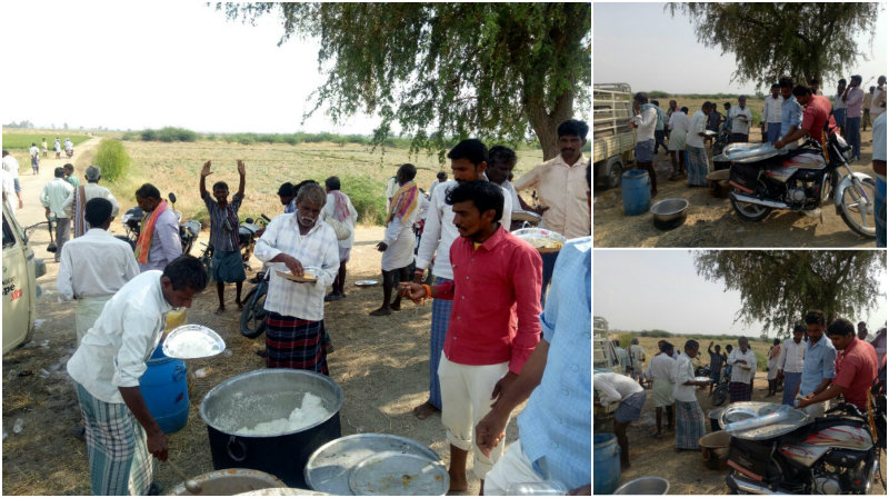 ಕೊಪ್ಪಳದಲ್ಲಿ ಕೈ ಕಾರ್ಯಕರ್ತರಿಗೆ ಭರ್ಜರಿ ಬಾಡೂಟ – ವಿಡಿಯೋ ವೈರಲ್