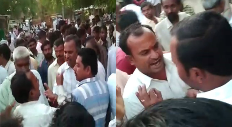 ಪ್ರಚಾರಕ್ಕೆ ಬಂದ ಕೈ ಶಾಸಕರಿಗೆ ಪ್ರಶ್ನೆಗಳ ಸುರಿಮಳೆಗೈದು ಗ್ರಾಮಸ್ಥರಿಂದ ಫುಲ್ ಕ್ಲಾಸ್!
