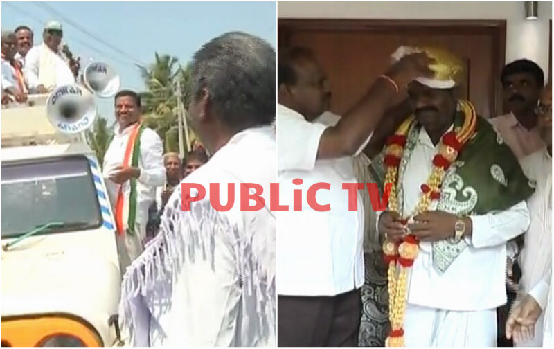 ಸಿಎಂ ಜೊತೆ ಮಾತಿನ ಜಟಾಪಟಿ ನಡೆಸಿದ್ದ ಮರಿಸ್ವಾಮಿಗೆ ಎಚ್‍ಡಿಕೆಯಿಂದ ಸನ್ಮಾನ