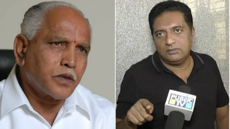 ಬಿಜೆಪಿ ಅಧಿಕಾರಕ್ಕೆ ಬಂದ್ರೆ ಬಿಎಸ್‍ವೈ ಮೂರು ತಿಂಗ್ಳು ಮಾತ್ರ ಸಿಎಂ ಆಗಿರ್ತಾರೆ: ಪ್ರಕಾಶ್ ರೈ ಲೇವಡಿ