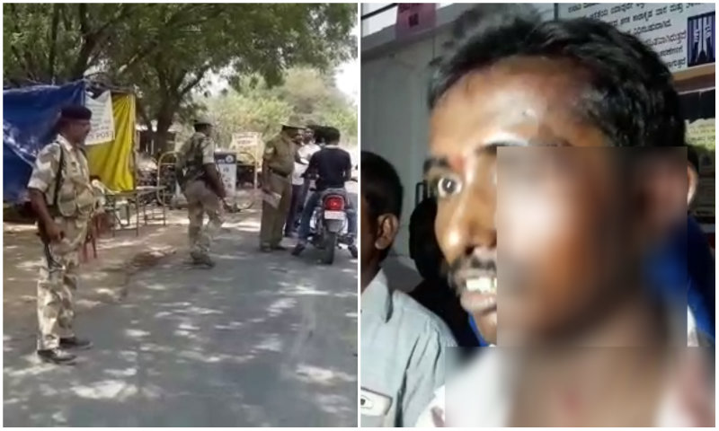 ಚೆಕ್ ಪೋಸ್ಟ್ ಪೊಲೀಸರಿಂದ ಆಟೋ ಚಾಲಕನಿಗೆ ಥಳಿತ