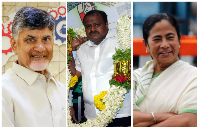 ಎಚ್‍ಡಿಕೆ ಸಿಎಂ, ಪ್ರಜಾಪ್ರಭುತ್ವಕ್ಕೆ ಸಿಕ್ಕ ಗೆಲುವು: ಮಮತಾ, ಚಂದ್ರಬಾಬು ನಾಯ್ಡು ಬಣ್ಣನೆ