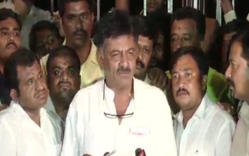 ಸಿಎಂ ಬಿಎಸ್‍ವೈಯಿಂದ ಗೂಂಡಾಗಿರಿ: ಡಿಕೆ ಶಿವಕುಮಾರ್