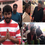 ಕೊಡಗು ನಿರಾಶ್ರಿತರ ಪಕ್ಕದಲ್ಲಿ ಕುಳಿತು ಕಷ್ಟ ಆಲಿಸಿದ ಚಂದನ್ ಶೆಟ್ಟಿ