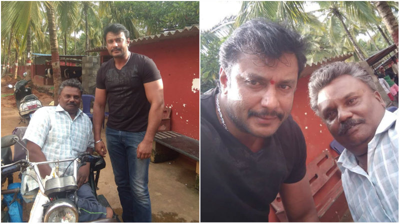 ಮನೆಗೆ ಬಂದ ಅಭಿಮಾನಿಗೆ ಔತಣ ನೀಡಿ ಸೆಲ್ಫಿ ಕ್ಲಿಕ್ಕಿಸಿಕೊಂಡ ದಚ್ಚು