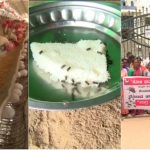 ಅನ್ನದ ಮೇಲೆ ಜೇನುಗೂಡಿನಂತೆ ಕುಳಿತುಕೊಳ್ತವೆ ನೋಣಗಳು: ಡಿಸಿ ಕಚೇರಿ ಮುಂದೆ ಗ್ರಾಮಸ್ಥರ ಪ್ರತಿಭಟನೆ