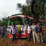 ಚಾಲಕನ ಸಮಯ ಪ್ರಜ್ಞೆಯಿಂದ 35 ಪ್ರಯಾಣಿಕರು ಪಾರು!