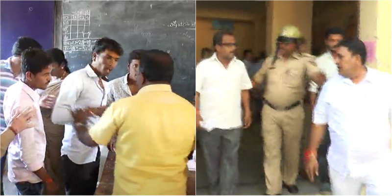 ಮತಗಟ್ಟೆಯಲ್ಲೇ ಕಿತ್ತಾಡಿಕೊಂಡ ಅಭ್ಯರ್ಥಿಗಳು!