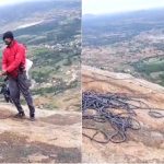 ಕಾಲು ಜಾರಿ ಮಧುಗಿರಿ ಬೆಟ್ಟದಿಂದ 600 ಅಡಿ ಪ್ರಪಾತಕ್ಕೆ ಬಿದ್ದ ವ್ಯಕ್ತಿ ಶವವನ್ನು ಹೊರ ತೆಗೆದ ಕೋತಿರಾಜ್
