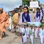 ಮಾದಕ ವ್ಯಸನ ವಿರುದ್ಧ ಜಾಗೃತಿ ಮೂಡಿಸಲು 12 ಕಿಲೋ ಮೀಟರ್ ಪಾದಯಾತ್ರೆ ಮಾಡಿದ ಈಶಪ್ರಿಯತೀರ್ಥ ಸ್ವಾಮೀಜಿ