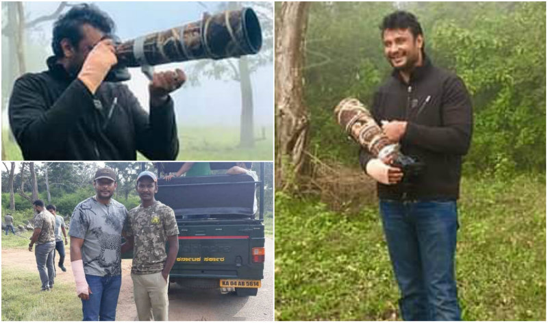 ಗಾಯದ ನೋವಿನಲ್ಲಿ ಕರ್ತವ್ಯ ಮೆರೆದ ನಟ ದರ್ಶನ್