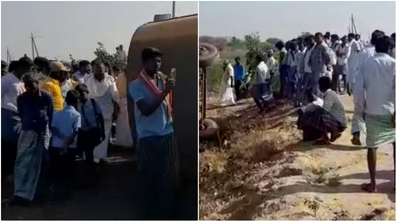 12 ಮಂದಿ ವಿದ್ಯಾರ್ಥಿಗಳಿದ್ದ ಶಾಲಾ ಬಸ್ ಪಲ್ಟಿ