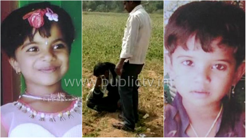 ಮಂಡ್ಯ ಬಸ್ ದುರಂತ- ಇಬ್ಬರು ಹೆಣ್ಣುಮಕ್ಕಳ ಸಮಾಧಿ ಬಳಿ ಹೋಗಿ ತಂದೆ ಕಣ್ಣೀರು