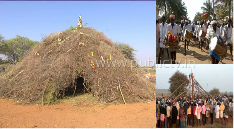 ಮುಳ್ಳಿನ ದೇವಾಲಯ ನಿರ್ಮಿಸಿ ಅದ್ಧೂರಿ ಜಾತ್ರಾಮಹೋತ್ಸವ