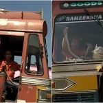 ಲಾರಿ ಬಿಟ್ಟು ಎದ್ನೋ ಬಿದ್ನೋ ಎಂದು ಓಡಿ ಹೋದ ಚಾಲಕ..!