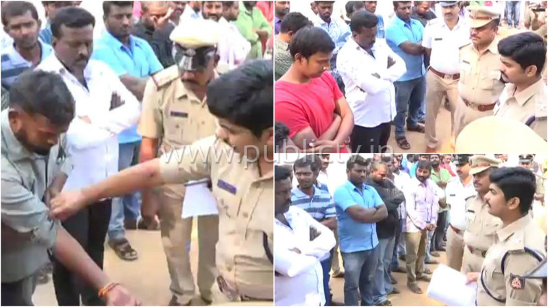 ರೌಡಿಶೀಟರ್ ಕೈನಲ್ಲಿದ್ದ ಟ್ಯಾಟೂ ನೋಡಿ ಎಸ್‍ಪಿ ಗರಂ
