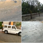 ಬಿಸಿಲಿನ ಝಳಕ್ಕೆ ಗುಡುಗು ಸಹಿತ ಆಲಿಕಲ್ಲು ಮಳೆ