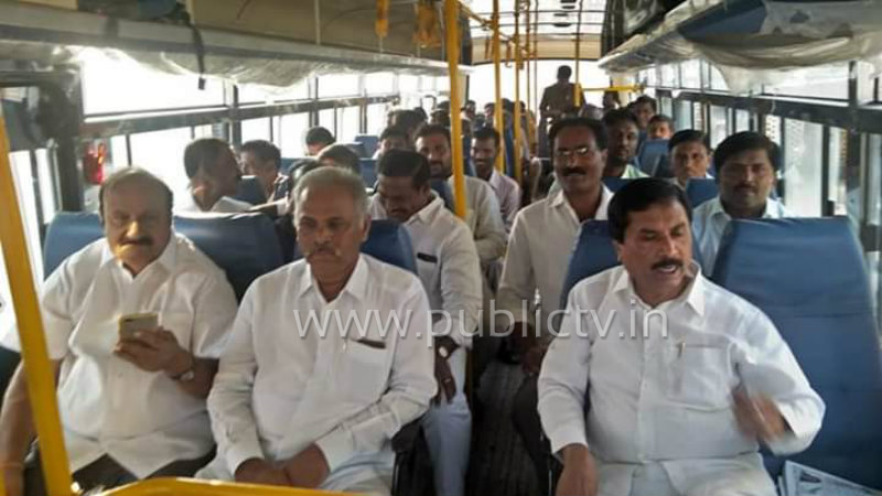 KSRTC ಬಸ್ಸಿನಲ್ಲಿ ಸಚಿವ ಶಿವಶಂಕರ ರೆಡ್ಡಿ ಪ್ರಯಾಣ