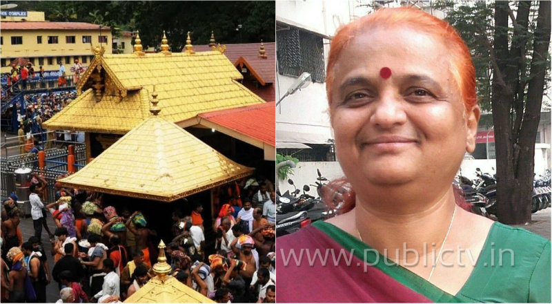 ಅಯ್ಯಪ್ಪ ಹೆಣ್ಣುಮಕ್ಕಳಿಗೆ ಹುಟ್ಟಿಲ್ಲ, ಅವನು ಗಂಡಸರಿಗೆ ಹುಟ್ಯಾನ: ಮಹಿಳಾ ಹೋರಾಟಗಾರ್ತಿ