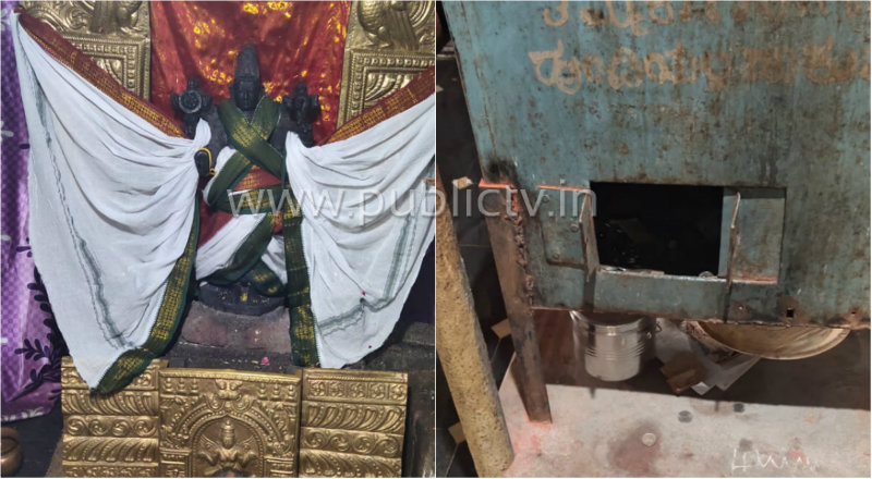 ದೇವಸ್ಥಾನದಿಂದ 1 ಲಕ್ಷಕ್ಕೂ ಹೆಚ್ಚು ಹಣ, 1.5 ಕೆ.ಜಿಯ ಬೆಳ್ಳಿ ಕಿರೀಟ ಕಳವು!