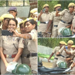 ಕೋಲಾರ ಎಸ್‍ಪಿ ಜೊತೆ ಸೆಲ್ಫಿ ಕ್ಲಿಕ್ಕಿಸಲು ಮುಗಿಬಿದ್ದ ಮಹಿಳಾ ಪೇದೆಗಳು