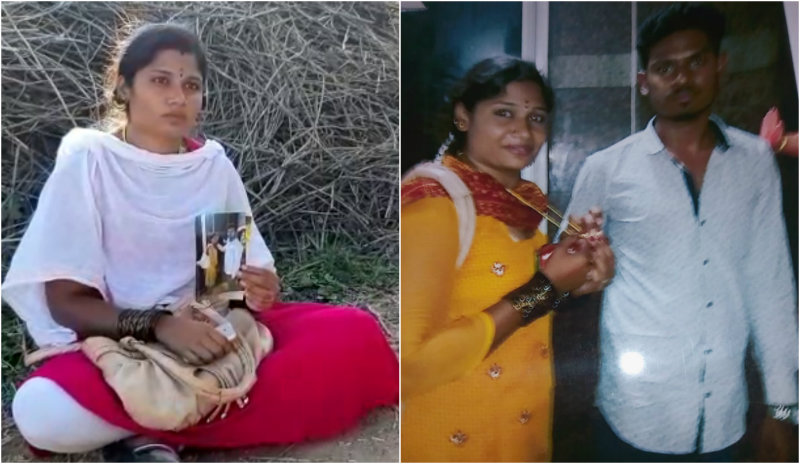 9 ದಿನ ಸಂಸಾರ ಮಾಡಿ ಪತಿ ಎಸ್ಕೇಪ್- ಗಂಡನ ಮನೆ ಮುಂದೆ ಪತ್ನಿ ಧರಣಿ