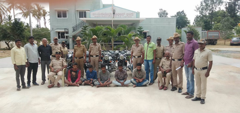 ರಾಯಲ್ ಎನ್‍ಫೀಲ್ಡ್ ಬೈಕ್ ಕದೀತಿದ್ದ ಅಂತರಾಜ್ಯ ಕಳ್ಳರ ಬಂಧನ