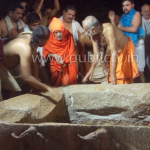 ನವವೃಂದಾವನಕ್ಕೆ ಪೇಜಾವರ ಶ್ರೀ ಭೇಟಿ- ಪುನರ್ ನಿರ್ಮಾಣ ಕಾರ್ಯದ ಬಗ್ಗೆ ಚರ್ಚೆ
