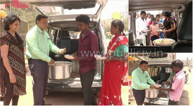 ಚಿಕ್ಕಬಳ್ಳಾಪುರ ಜಿಲ್ಲಾಸ್ಪತ್ರೆ ಮುಂದೆ ಡಾಕ್ಟರ್ ದಂಪತಿಯಿಂದ ರೋಗಿಗಳಿಗೆ ಫ್ರೀ ಊಟ