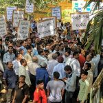 ನುಂಗಿದ್ದು ಸಾಕು ರಸ್ತೆ ನಿರ್ಮಿಸಿ – ಬಿಬಿಎಂಪಿ ವಿರುದ್ಧ ಕಸ್ತೂರಿ ನಗರ ನಿವಾಸಿಗಳ ಪ್ರತಿಭಟನೆ