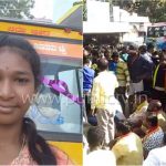 ಚಾಲಕನ ನಿರ್ಲಕ್ಷ್ಯ – ಎರಡು ಬಸ್ ಮಧ್ಯೆ ಸಿಲುಕಿ ವಿದ್ಯಾರ್ಥಿನಿ ಅಪ್ಪಚ್ಚಿ