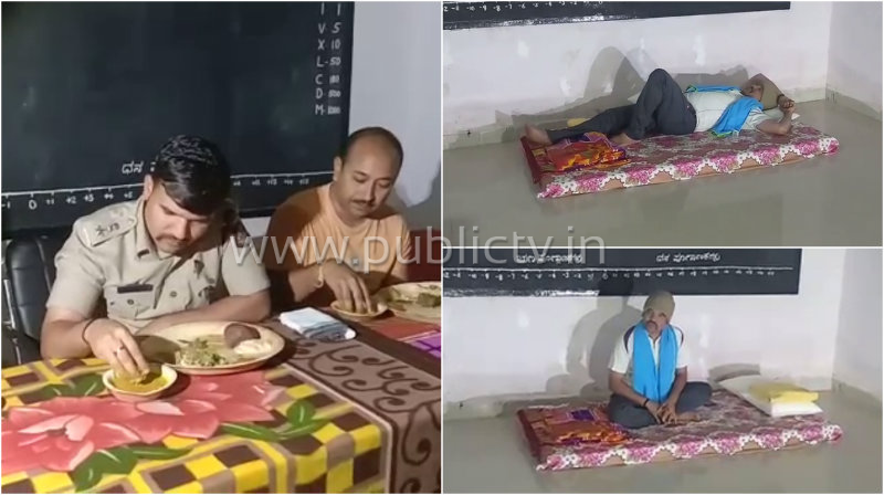 ಸರ್ಕಾರಿ ಶಾಲೆಯಲ್ಲಿ ಎಸ್‍ಪಿ ರವಿ ಚನ್ನಣ್ಣನವರ್ ಗ್ರಾಮ ವಾಸ್ತವ್ಯ