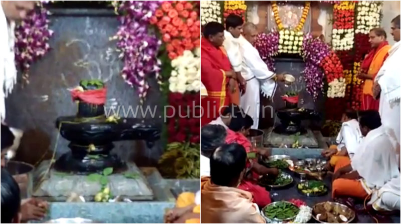 ಕಾಯಕಯೋಗಿಯ ಗದ್ದುಗೆ ಮೇಲೆ ಶಿವಲಿಂಗ ಪ್ರತಿಷ್ಠಾಪನೆ