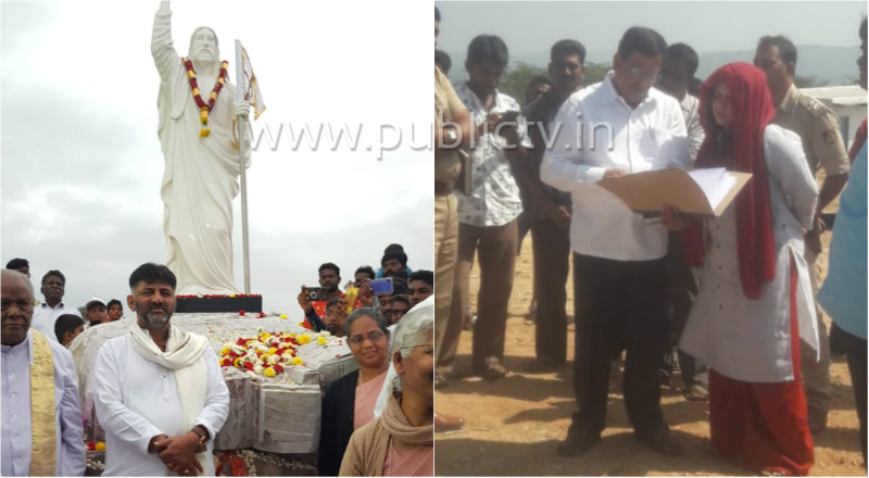 ಏಸು ಕ್ರಿಸ್ತ ಪ್ರತಿಮೆ ವಿವಾದ- ಸರ್ಕಾರಕ್ಕೆ ವರದಿ ನೀಡೋ ಮುನ್ನವೇ ತಹಶೀಲ್ದಾರ್ ಎತ್ತಂಗಡಿ