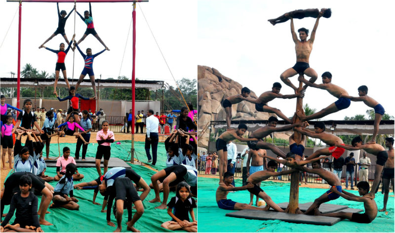 ಆನೆಗೊಂದಿ ಉತ್ಸವ: ಆಕರ್ಷಕ ಸ್ಥಿರ, ಹಗ್ಗದ ಮಲ್ಲಕಂಬ ಪ್ರದರ್ಶನ