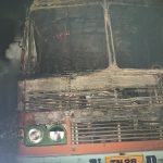ಬೆಂಕಿಪೊಟ್ಟಣದ ಲಾರಿಗೆ ಬೆಂಕಿ