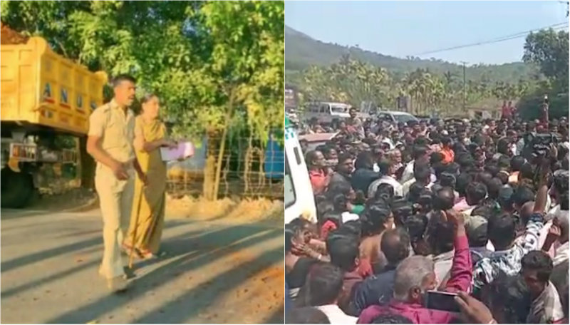 ಪೊಲೀಸ್ರ ಲಾಠಿಯಿಂದ ತಪ್ಪಿಸಿಕೊಳ್ಳಲು ಹೋಗಿ ಟಿಪ್ಪರ್‌ಗೆ ಬೈಕ್ ಡಿಕ್ಕಿ- ಇಬ್ಬರ ಸಾವು