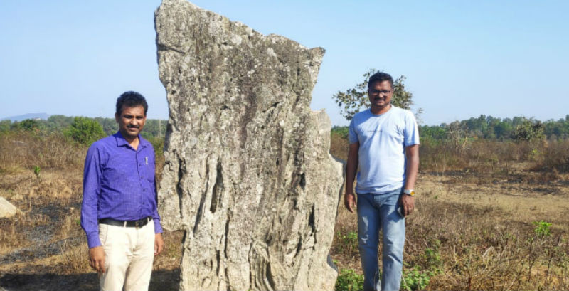 ಭದ್ರಾವತಿಯಲ್ಲಿ ಶಿಲಾಯುಗದ ನಿಲಸುಗಲ್ಲು ಪತ್ತೆ