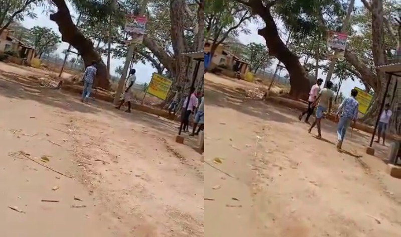 ಕೊರೊನಾ ಬಂದಿದೆ ಎಂದು ಅಪಹಾಸ್ಯ- ಮಚ್ಚು ಹಿಡಿದು ಸ್ನೇಹಿತರನ್ನ ಅಟ್ಟಾಡಿಸಿದ ಯುವಕ