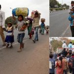 ಸಿಕ್ಕ ಸಿಕ್ಕ ವಾಹನ, ಕಾಲ್ನಡಿಗೆ ಮೂಲಕ ತಮ್ಮೂರಿಗೆ ಹೊರಟ ಜನ