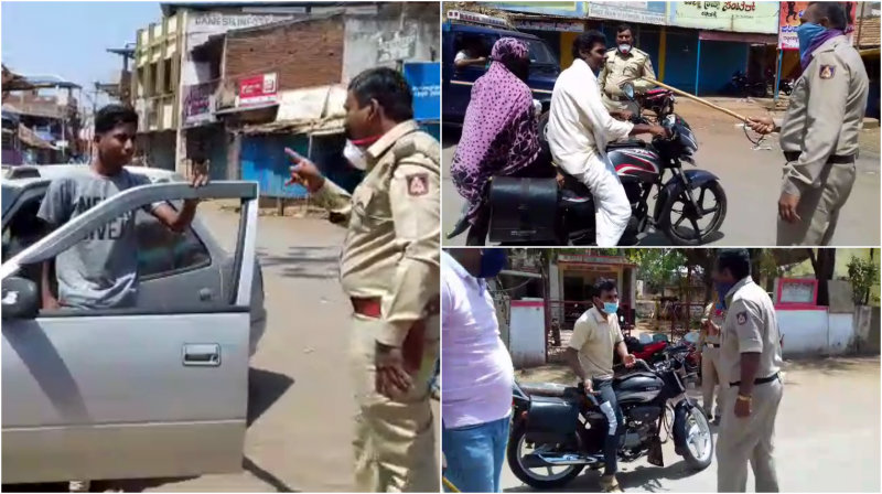 ಕೈ ಮುಗಿದು, ಕಾಲಿಗೆ ಬಿದ್ದು ಕೇಳಿಕೊಂಡ್ರೂ ನಿಮಗೆ ಅರ್ಥ ಆಗೋದಿಲ್ವಾ?: ಸಾರ್ವಜನಿಕರಿಗೆ ಪೊಲೀಸರಿಂದ ಕ್ಲಾಸ್
