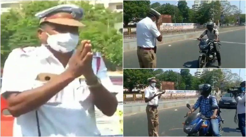 ಕೈಮುಗಿದು ಕಣ್ಣೀರು ಹಾಕಿದ್ರು ಪೊಲೀಸ್ ಮನವಿಗೆ ಸ್ಪಂದಿಸದ ಸಾರ್ವಜನಿಕರು: ವಿಡಿಯೋ ವೈರಲ್