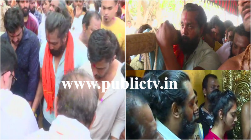 ಹುಟ್ಟೂರಿನ ಜಾತ್ರೆಯಲ್ಲಿ ಪಲ್ಲಕ್ಕಿ ಹೊತ್ತು ಸಾಗಿದ ನಟ ಅರ್ಜುನ್ ಸರ್ಜಾ ಕುಟುಂಬ