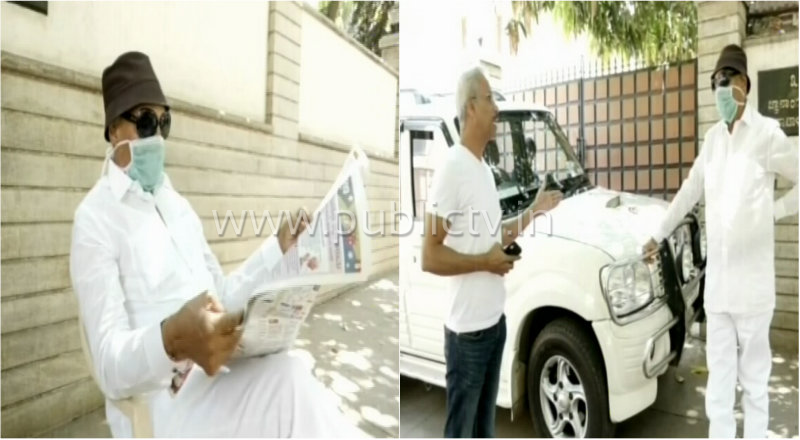 ಜನತಾ ಕರ್ಫ್ಯೂ ವಿರೋಧಿಸಿ ಮನೆ ಹೊರಗೆ ಕೂತ ವಾಟಾಳ್ – ಬುದ್ಧಿ ಹೇಳಿದ ದಾರಿ ಹೋಕ