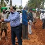 ಬಿತ್ತನೆ ಮಾಡಿ ರೈತರಿಗೆ ಆತ್ಮಸ್ಥೈರ್ಯ ತುಂಬಿದ ಚಾಮರಾಜನಗರ ಡಿಸಿ